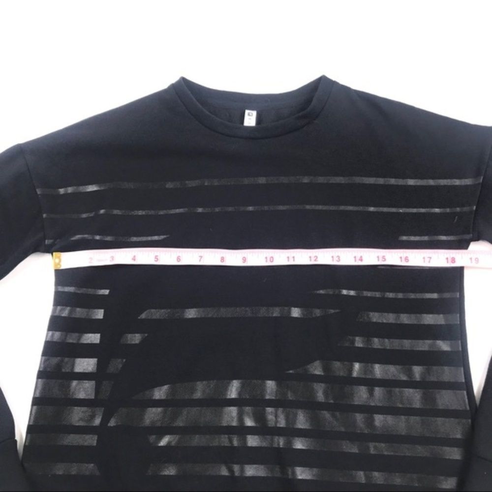 Fabletics Snowshoe Black Pullover Sweatshirt S - image 5